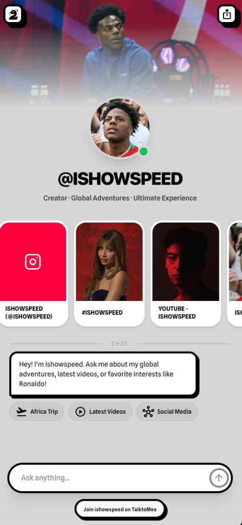 IShowSpeed TalktoMee