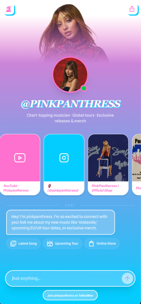 PinkPantheress TalktoMee